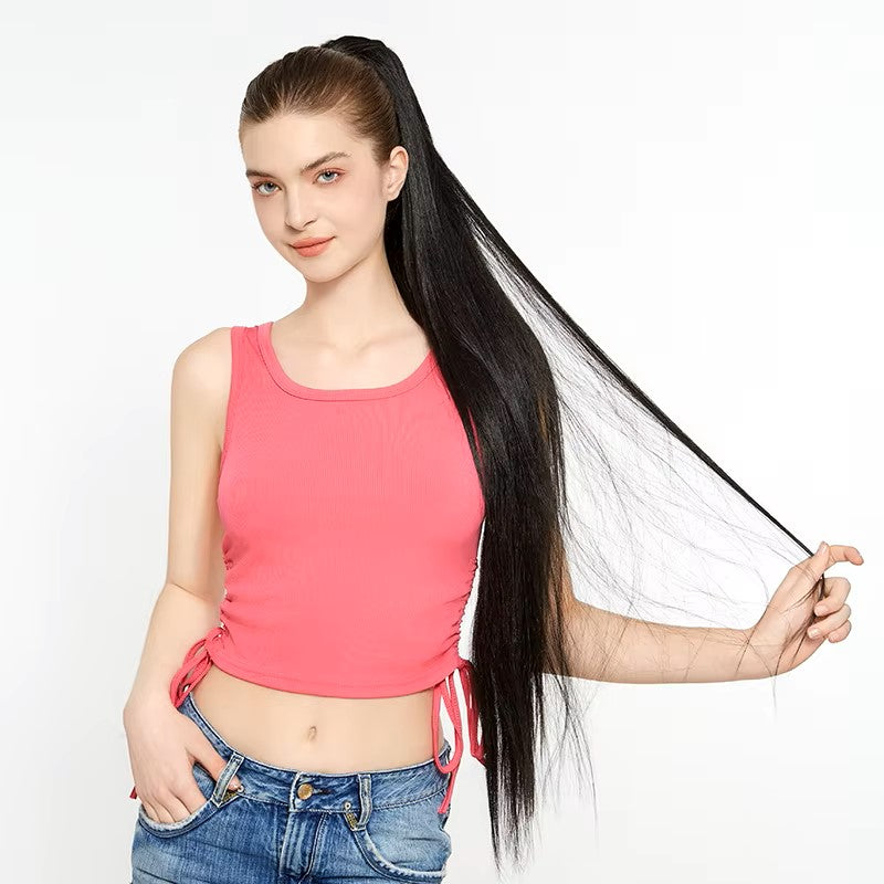 Extra Long Straight Clip-in Ponytail