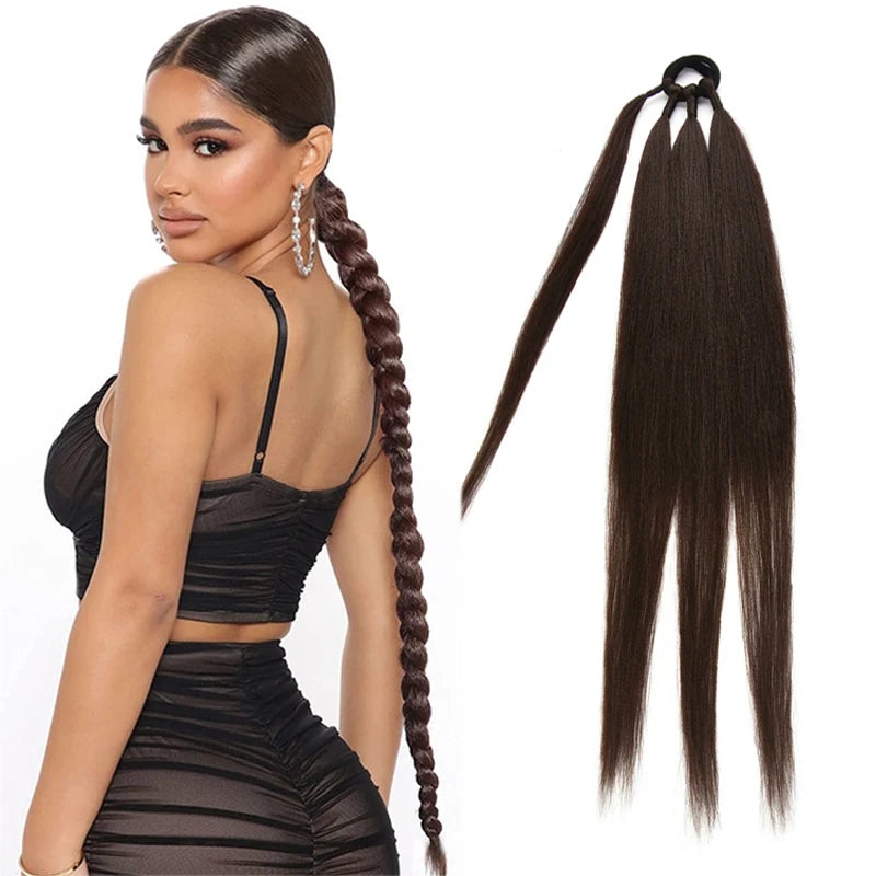 Ponytail Extensions Synthetic Boxing Braids - 34 Inch